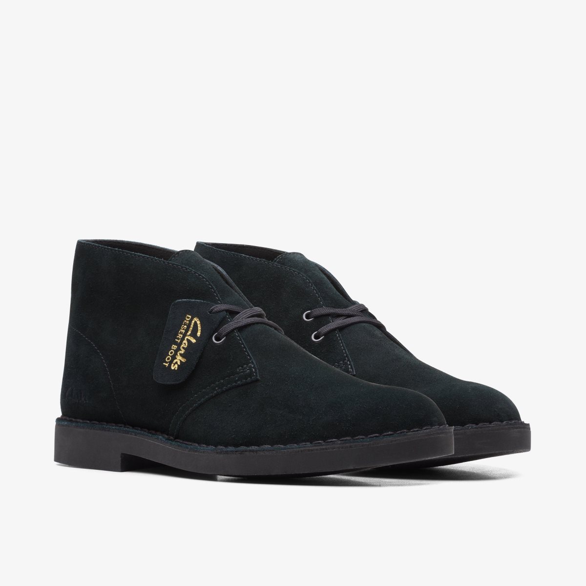 Clarks Desert Boot Evo Black Suede Black | ZNXSW6052