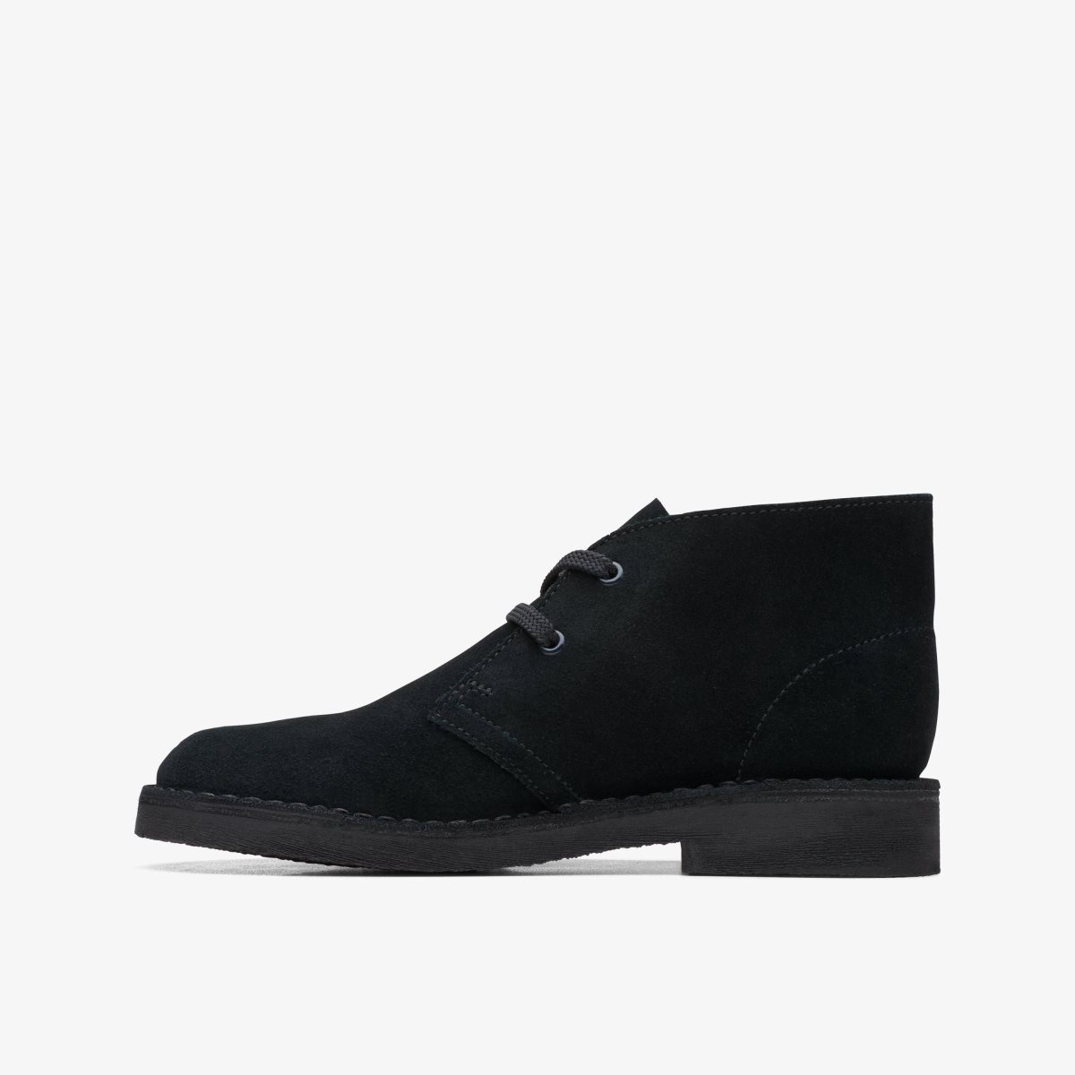 Clarks Desert Boot Older Black Suede Black | ISJRA6958