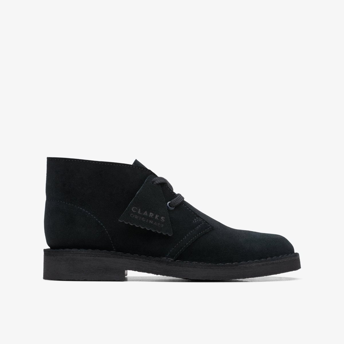 Clarks Desert Boot Older Black Suede Black | ISJRA6958