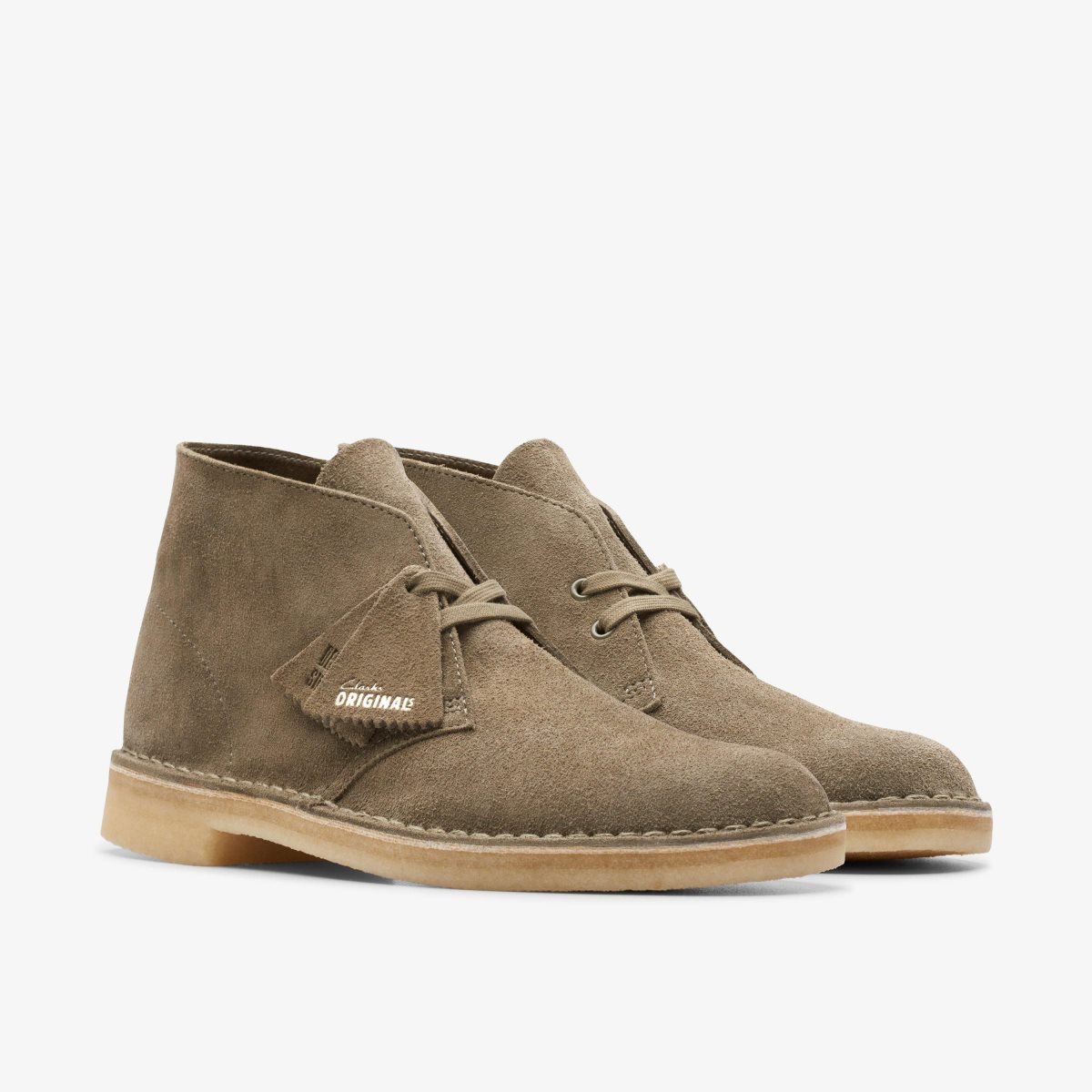 Clarks Desert Boot Pale Khaki Suede Khaki | KEODP2937