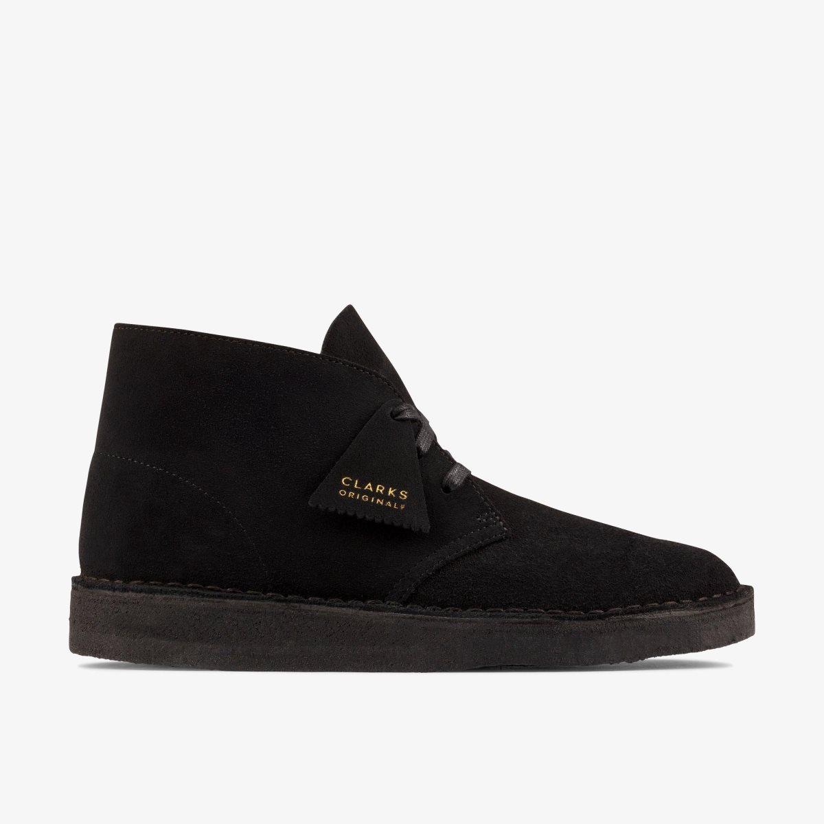 Clarks Desert Coal Black Suede Black | ZVBTQ0263