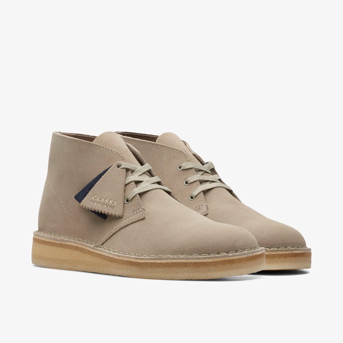 Clarks Desert Coal Stone Suede Grey | GNPRY0418