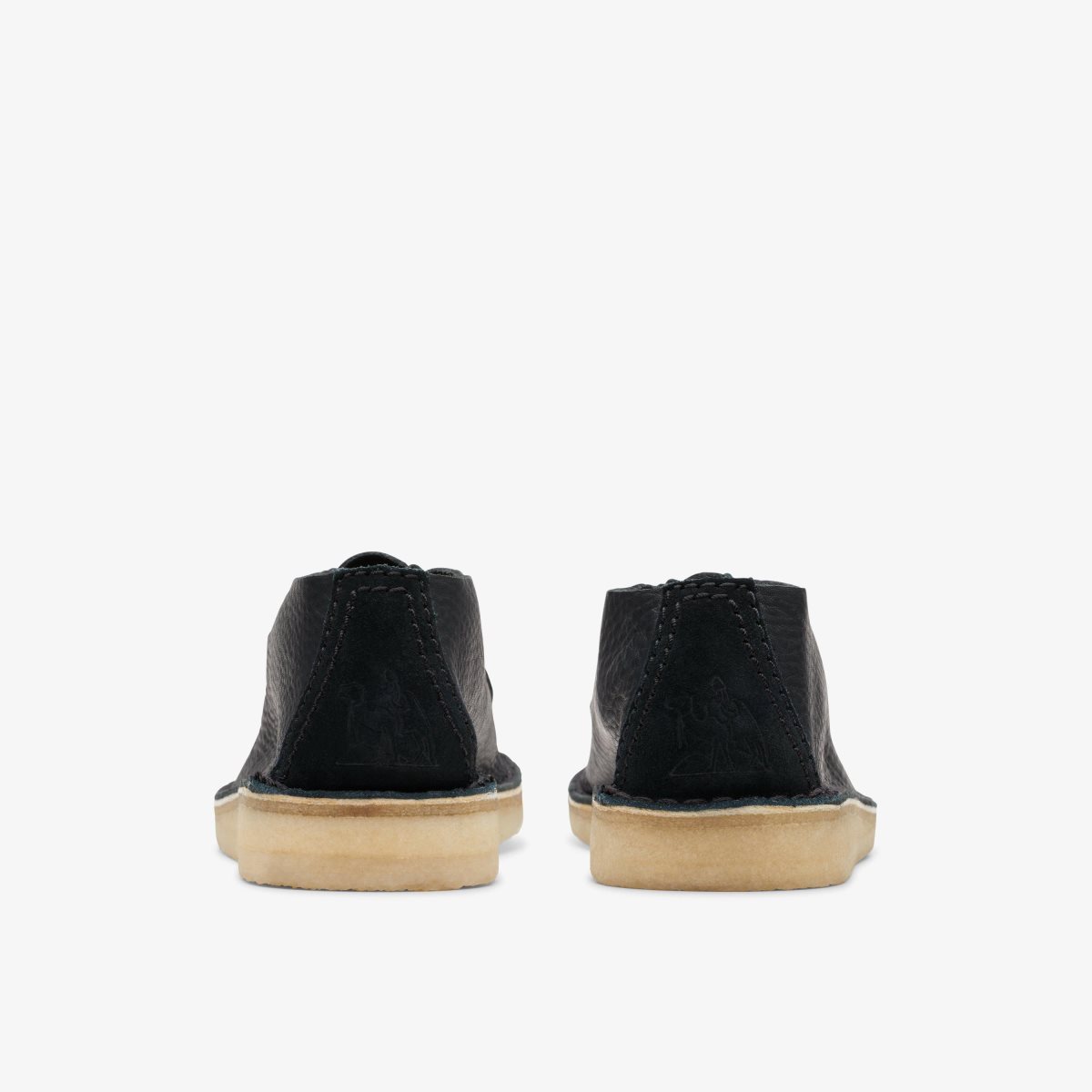 Clarks Desert Nomad Black Leather Black | HNEKY8390