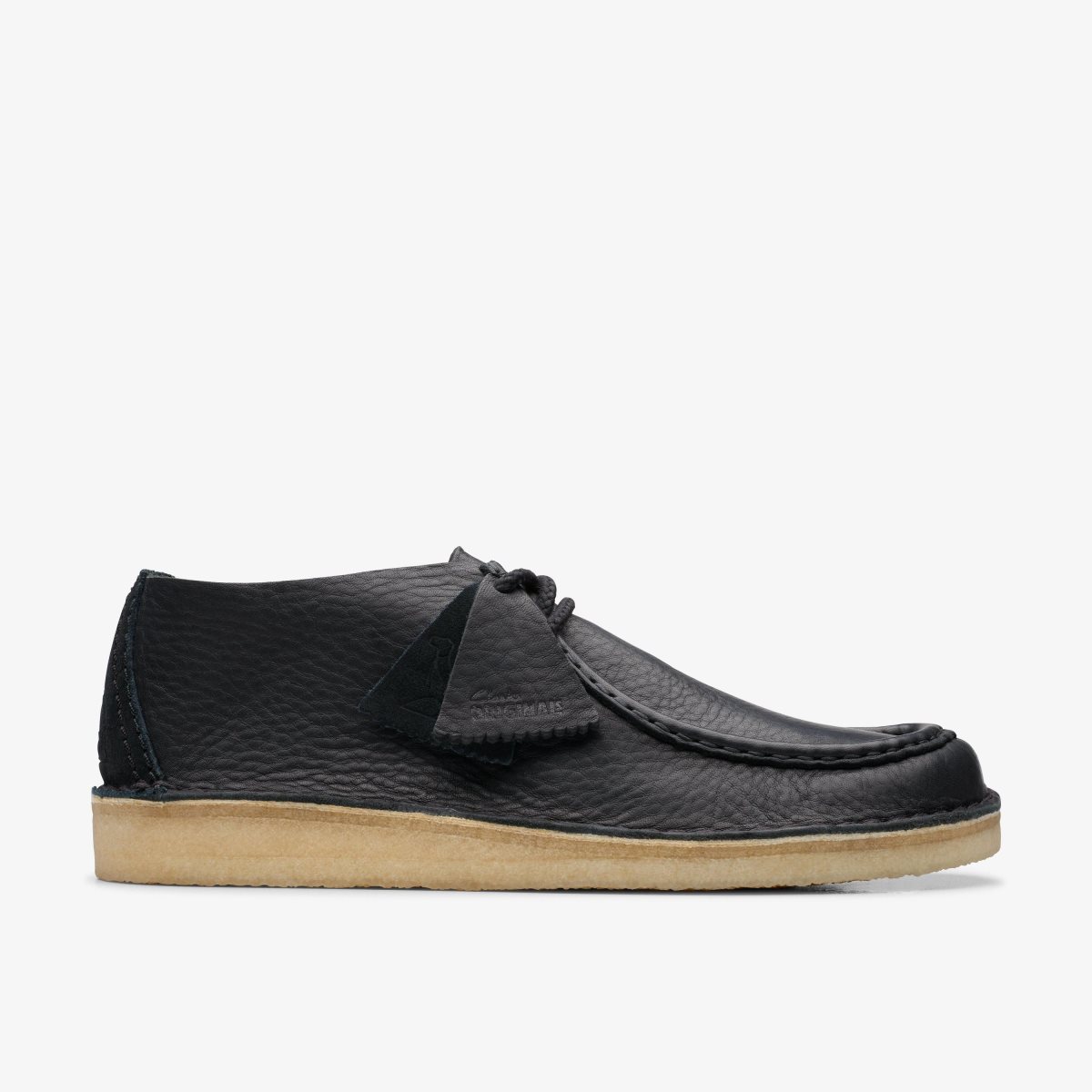 Clarks Desert Nomad Black Leather Black | HNEKY8390