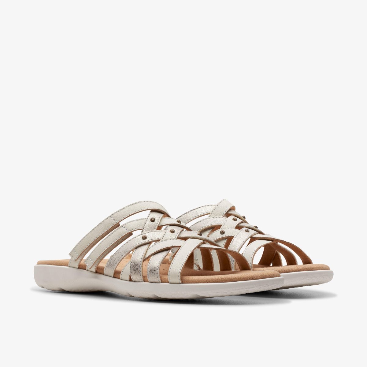 Clarks Elizabelle Rio Off White Multicolour White | QZFHM8612