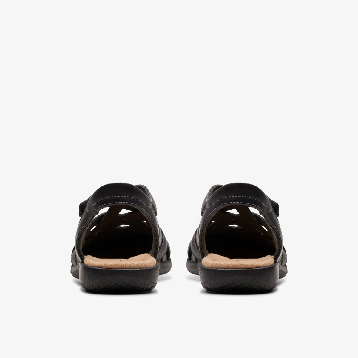 Clarks Elizabelle Sea Black Leather Black | CTBNP2958