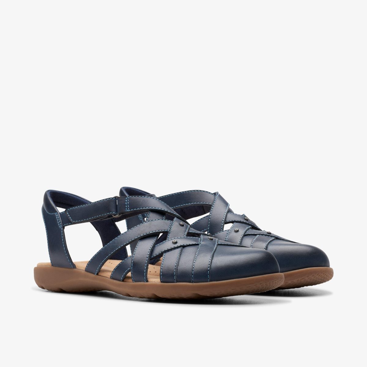 Clarks Elizabelle Sea Navy Leather Navy | CREDG9063