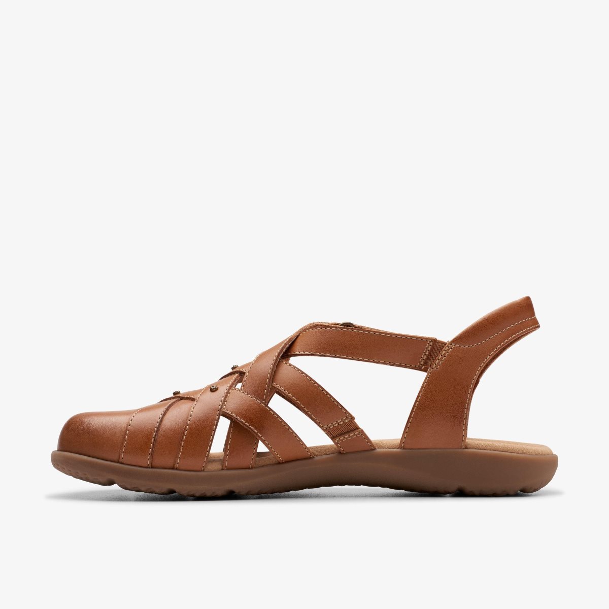 Clarks Elizabelle Sea Tan Leather Brown | KJTPZ5623