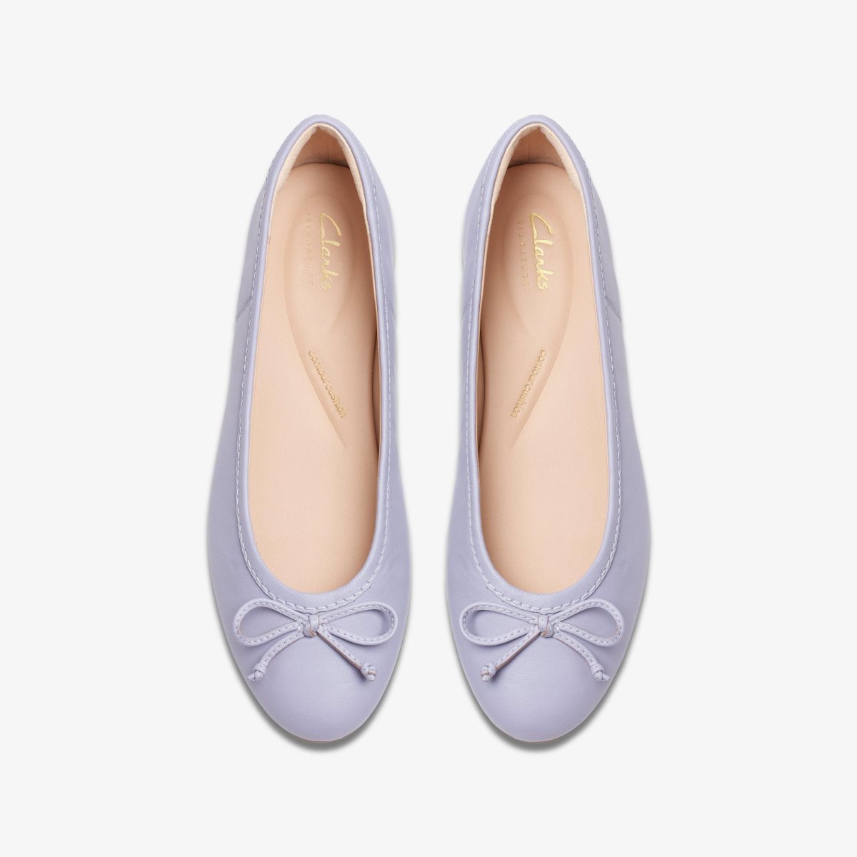 Clarks FAWNA LILY Lilac Leather Purple | HTJFV1569