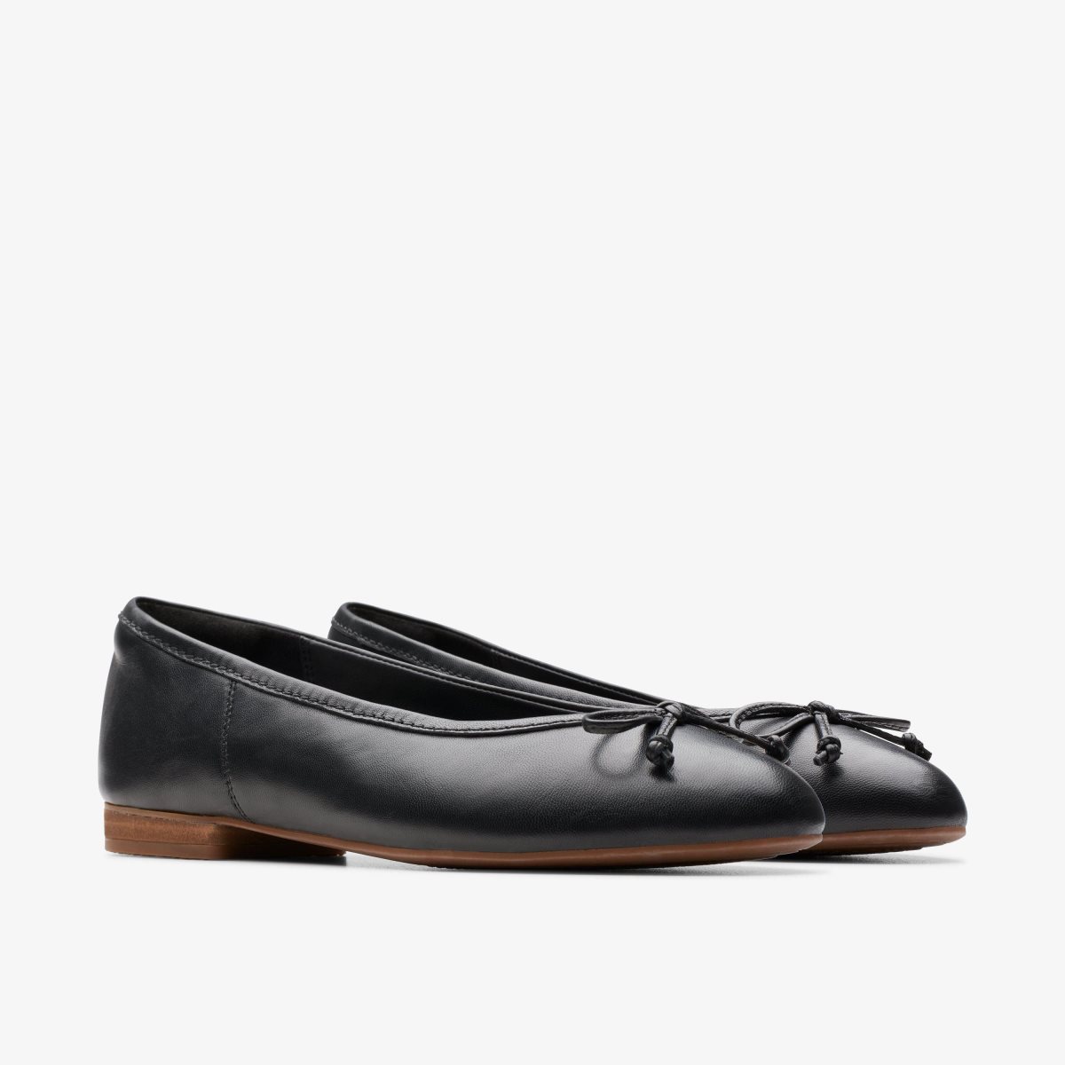 Clarks Fawna Lily Black Leather Black | IQPOM5607