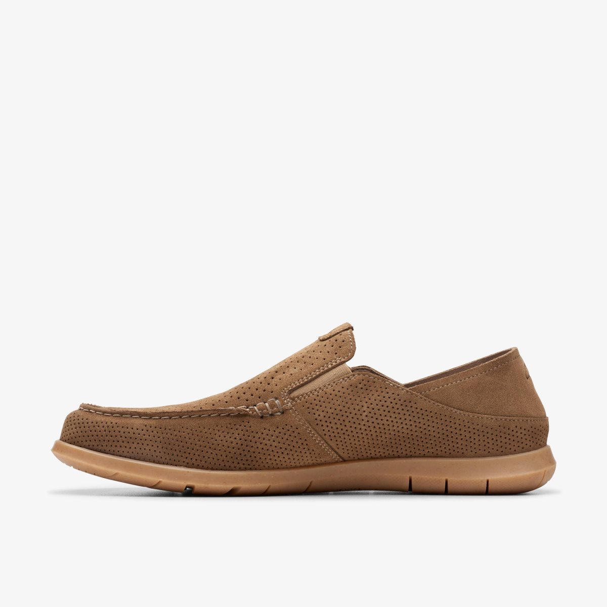 Clarks Flexway Easy Light Tan Suede Light Brown | ITNMS4093