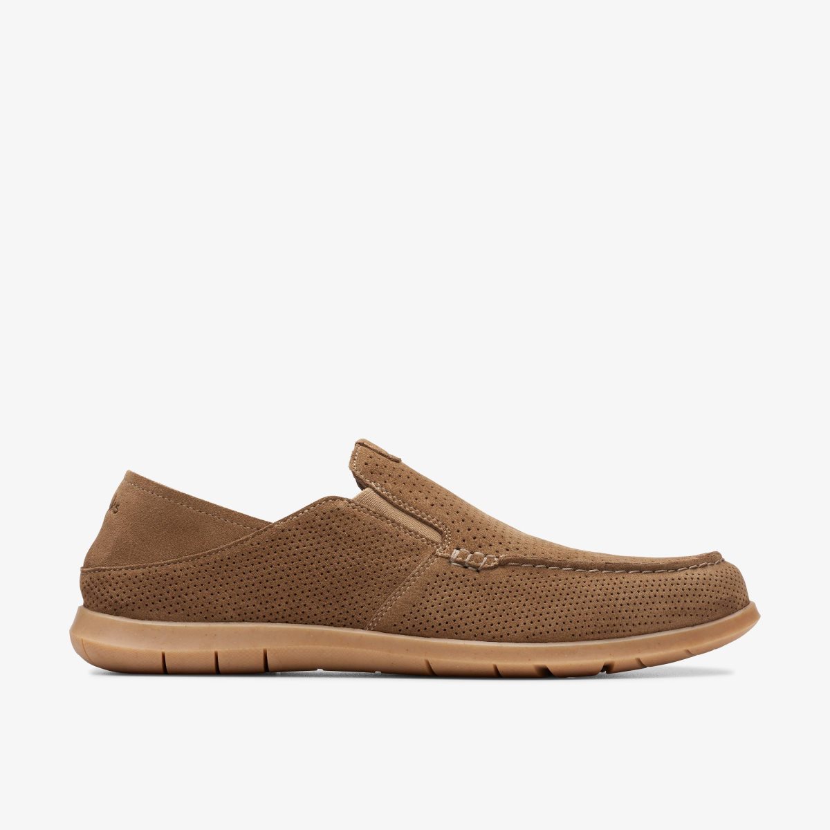 Clarks Flexway Easy Light Tan Suede Light Brown | ITNMS4093