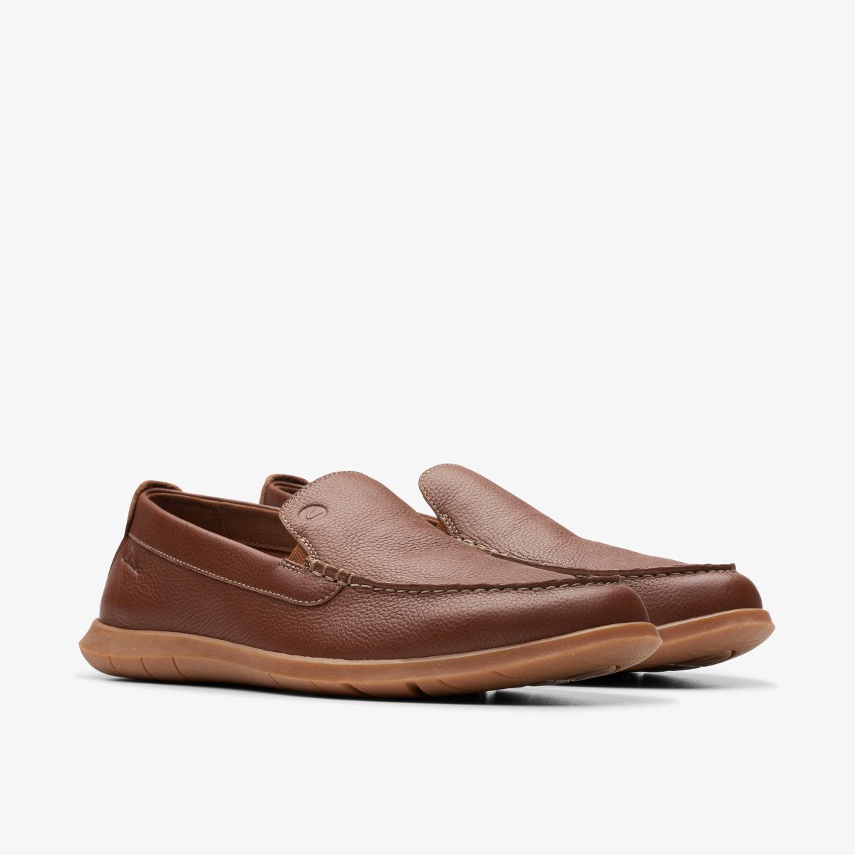 Clarks Flexway Step Light Brown Leather Light Brown | PTHDK6381