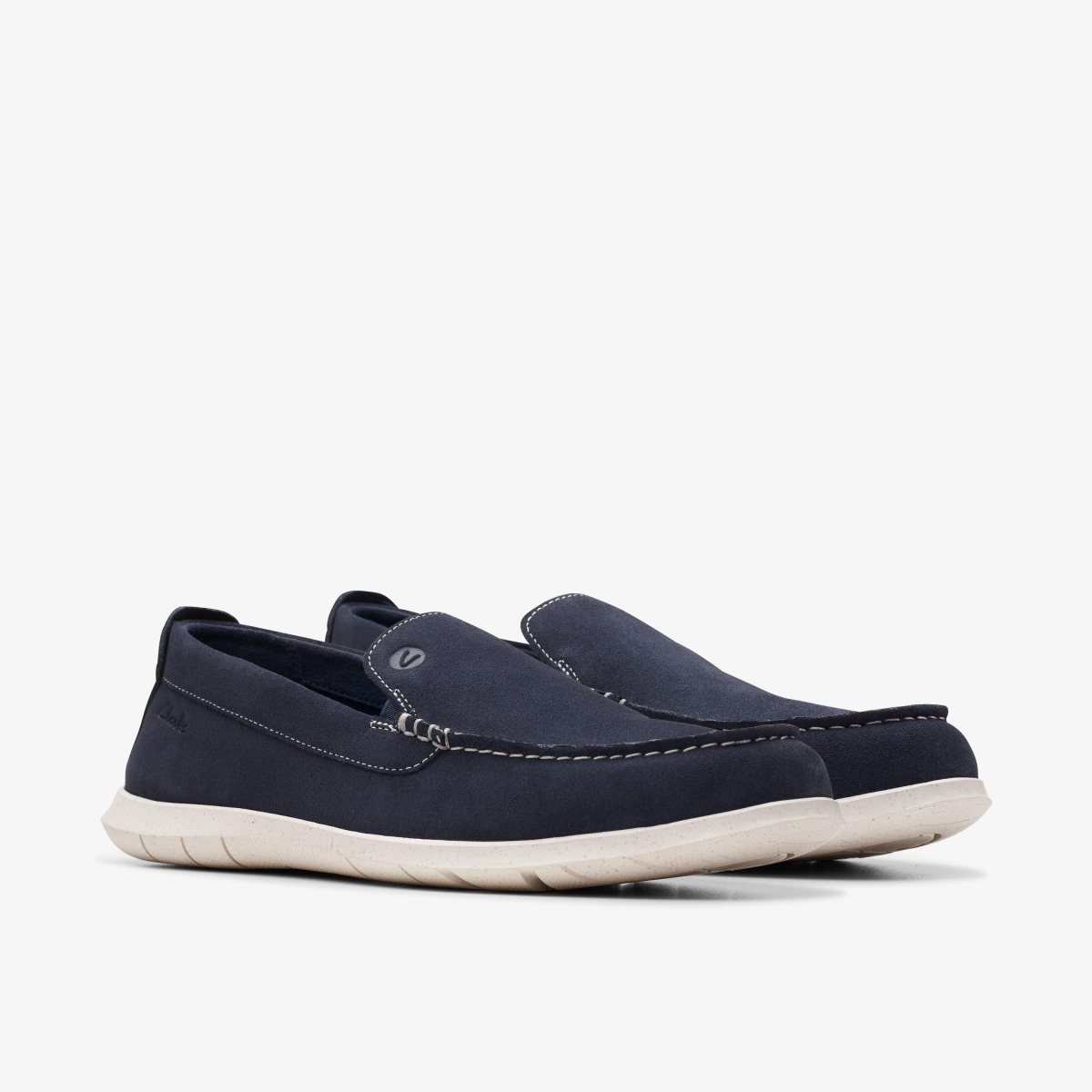 Clarks Flexway Step Navy Suede Navy | UEIVZ9425