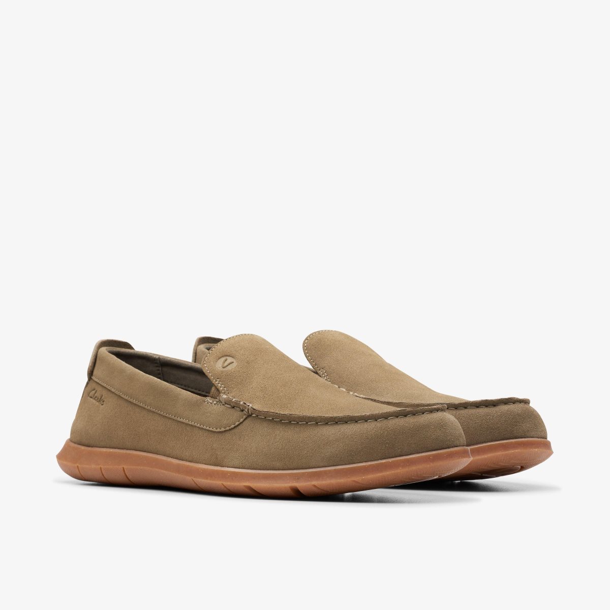 Clarks Flexway Step Olive Suede Olive | NKYCR3721