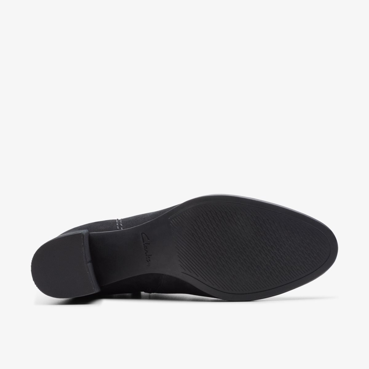 Clarks Freva 55 Zip Black Suede Black | QFZWU4937