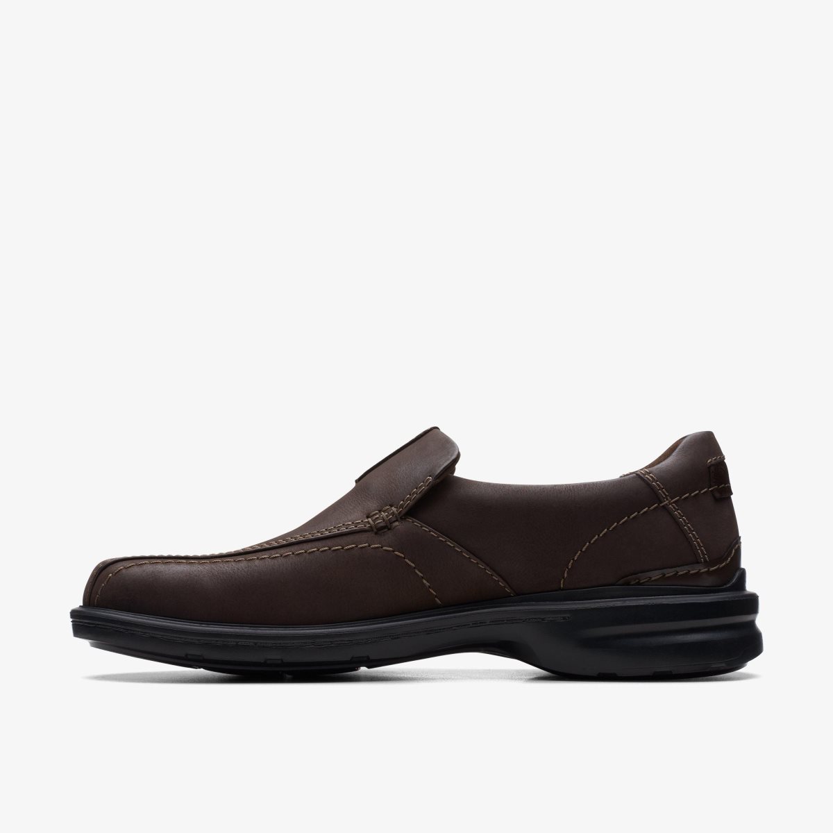 Clarks Gessler Step Dark Brown Leather Dark Brown | BYVKW7026