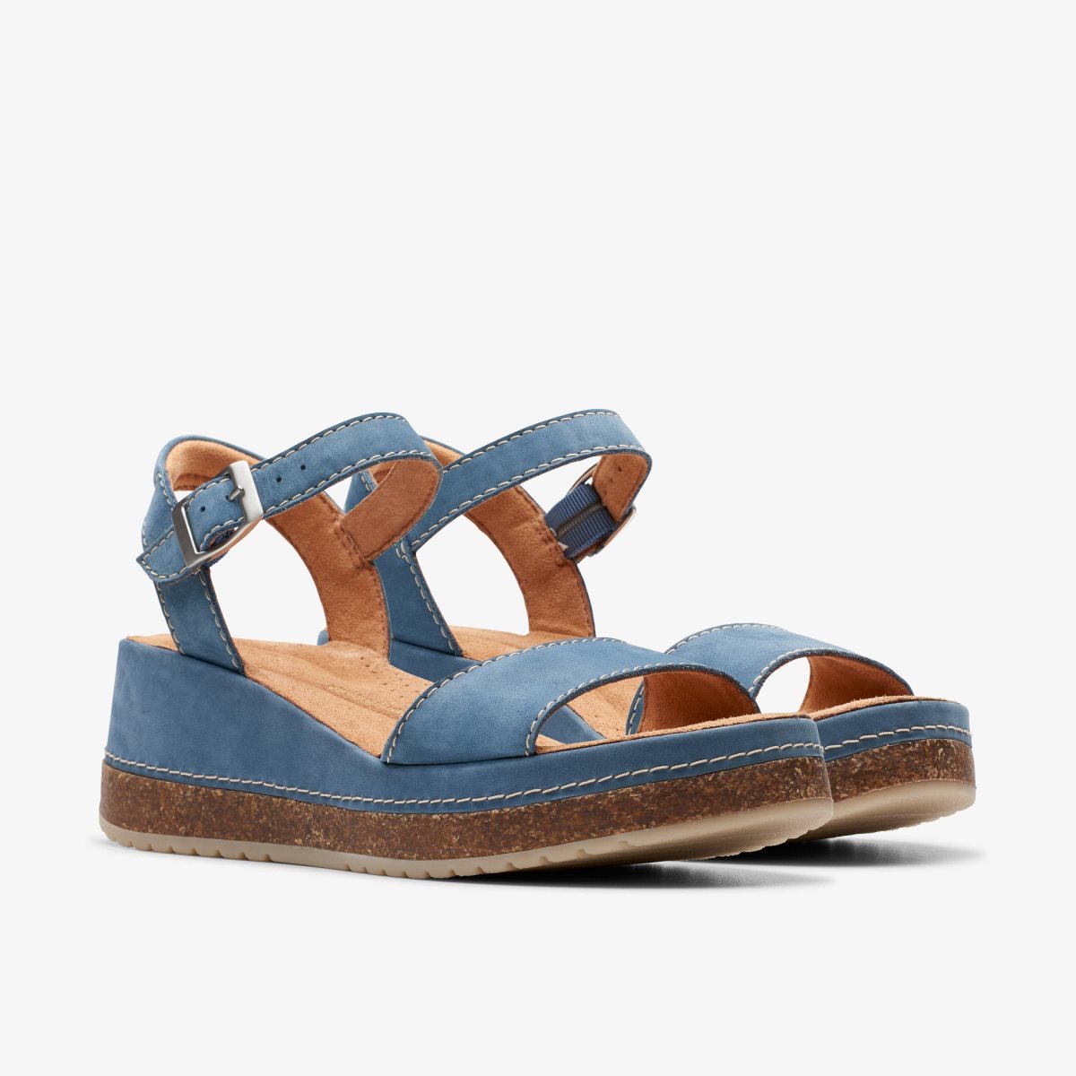 Clarks Kassanda Lily Blue Nubuck Blue | MXYPC4532