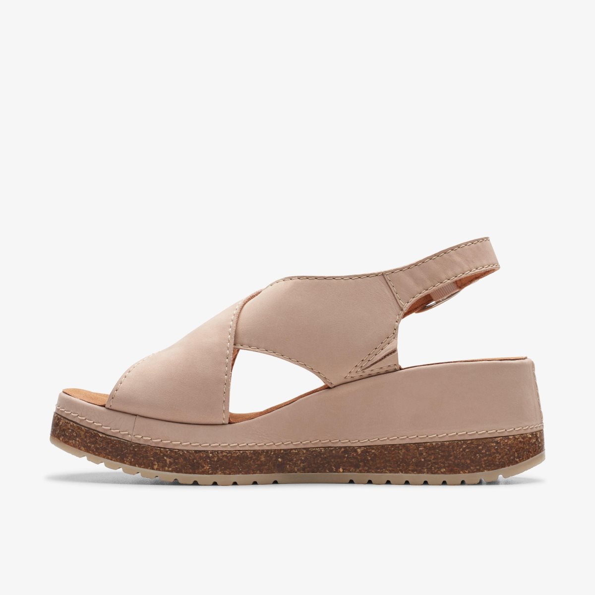 Clarks Kassanda Step Sand Nubuck Brown | EZLPC8367