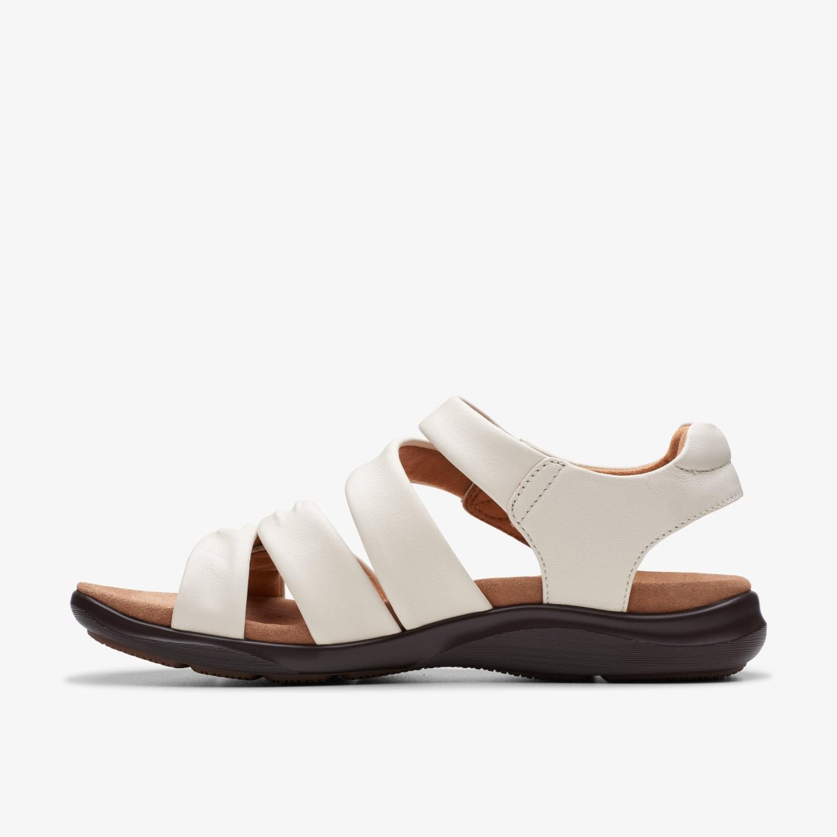 Clarks Kitly Ave Off White Leather White | LNUEZ9672