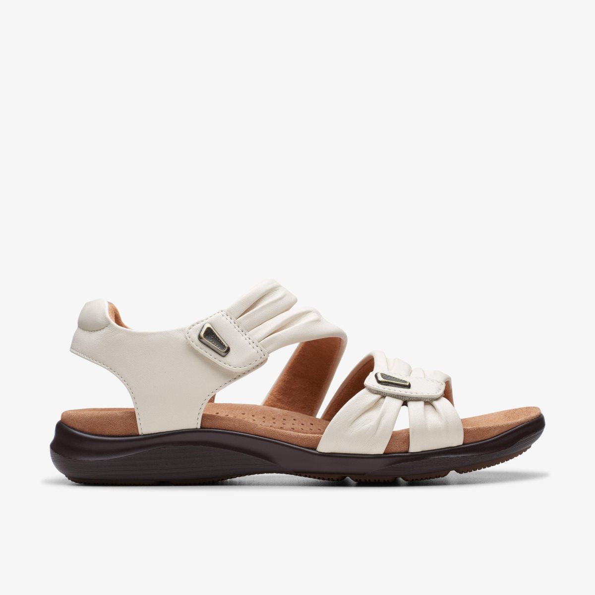 Clarks Kitly Ave Off White Leather White | LNUEZ9672