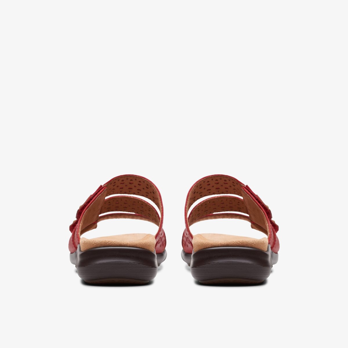 Clarks Kitly Walk Cherry Leather Pink | ADCQB9684