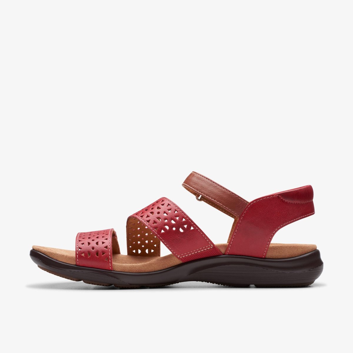 Clarks Kitly Way Cherry Leather Pink | WKIGQ8452