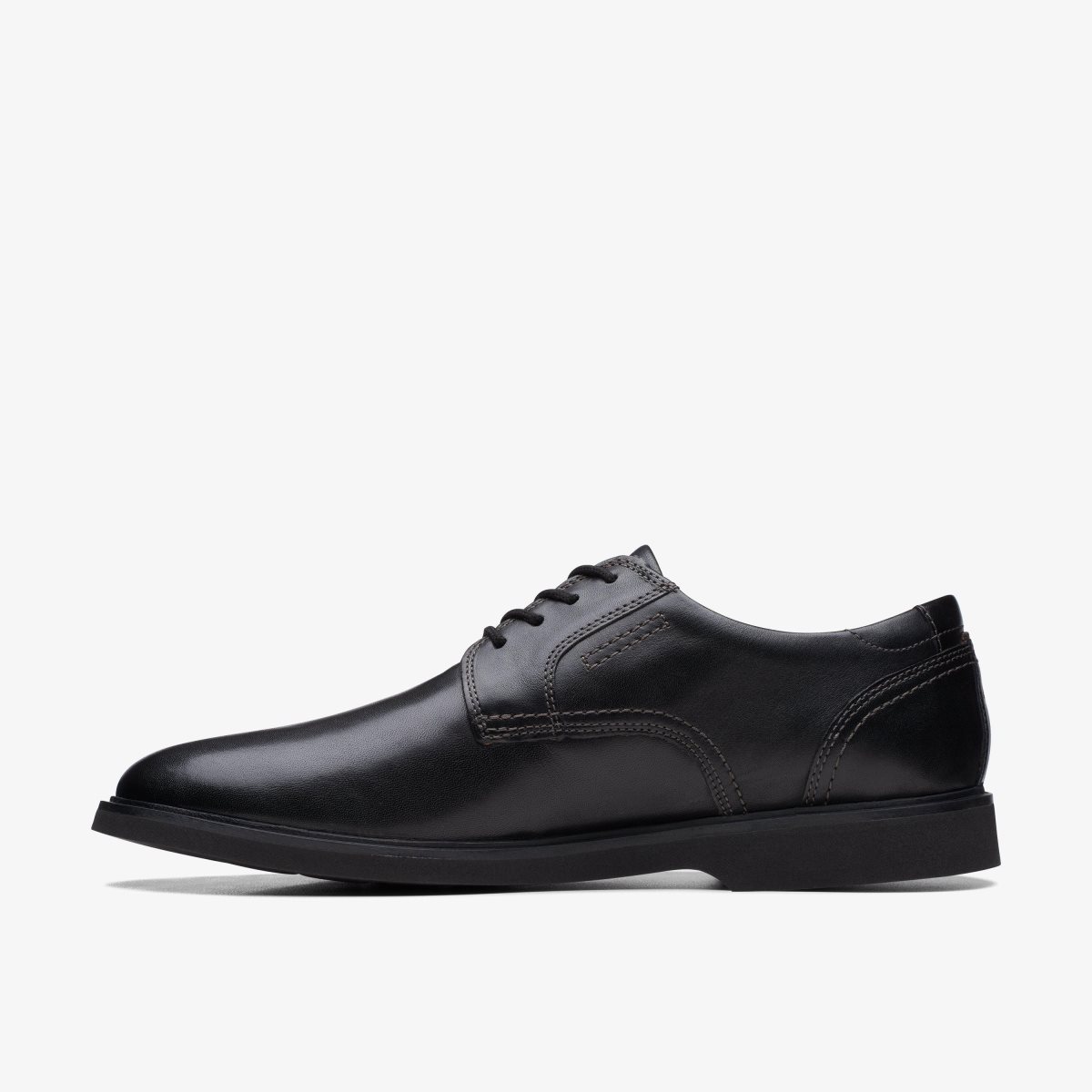 Clarks Malwood Lace Black Leather Black | NICOT2694