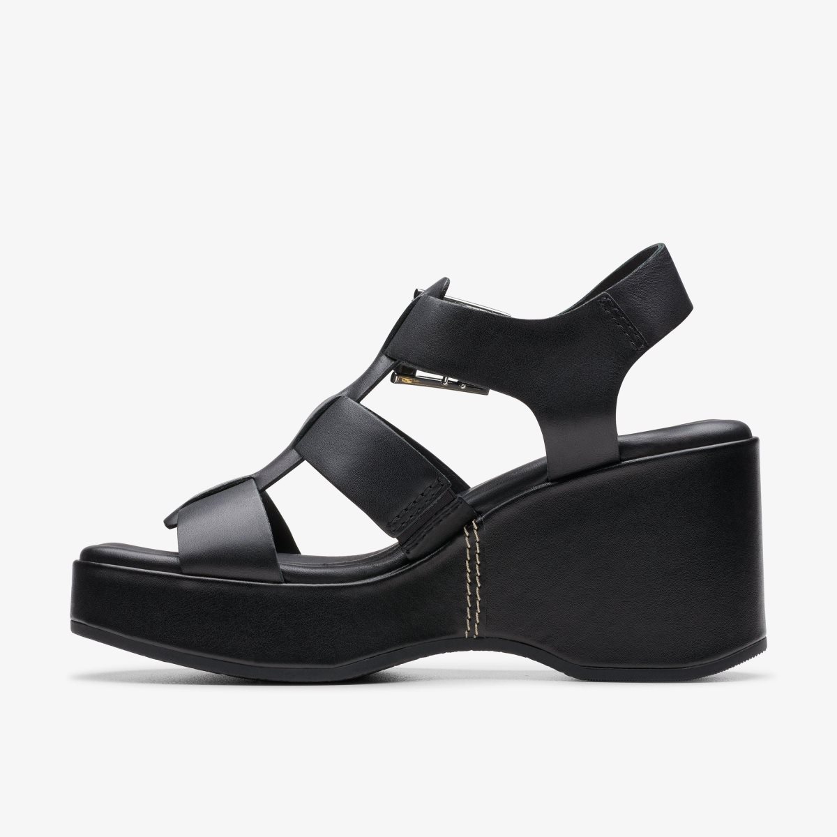 Clarks Manon Cove Black Leather Black | ABQMY6358