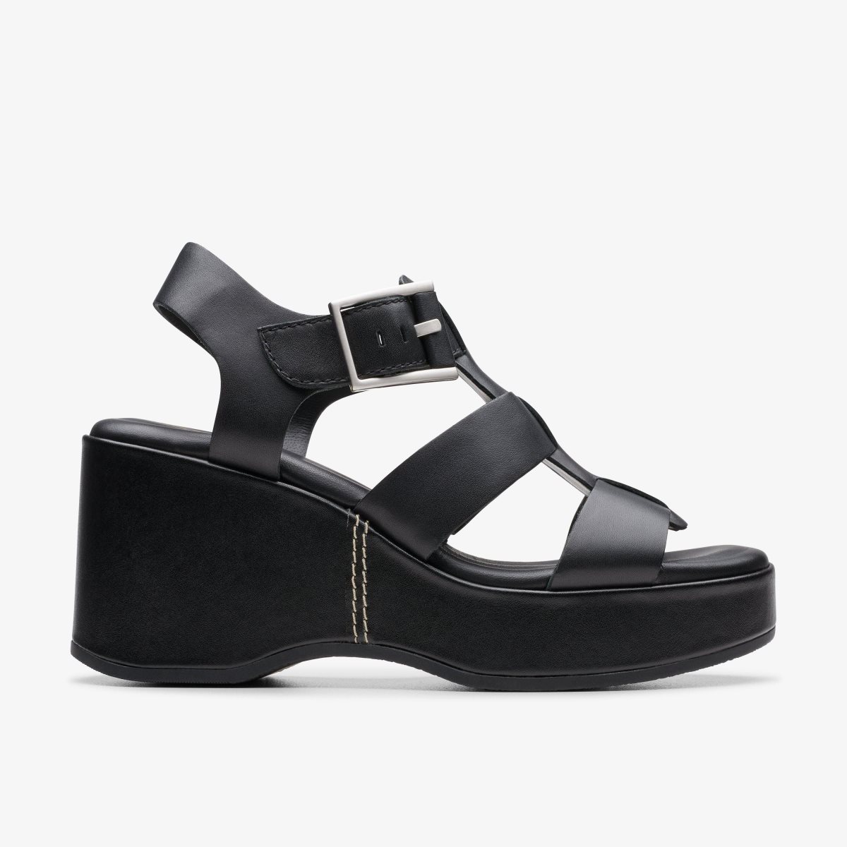 Clarks Manon Cove Black Leather Black | ABQMY6358