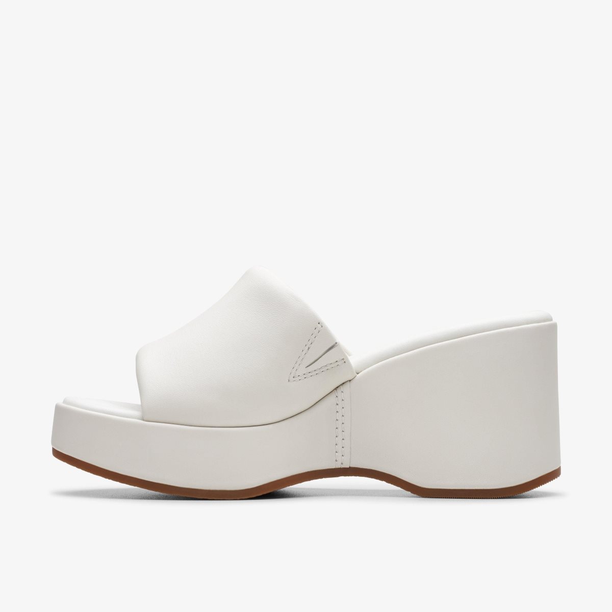 Clarks Manon Glide Off White Leather White | HDQXR1630