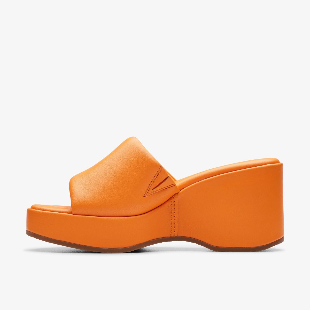 Clarks Manon Glide Orange Leather Orange | EVYLA7542