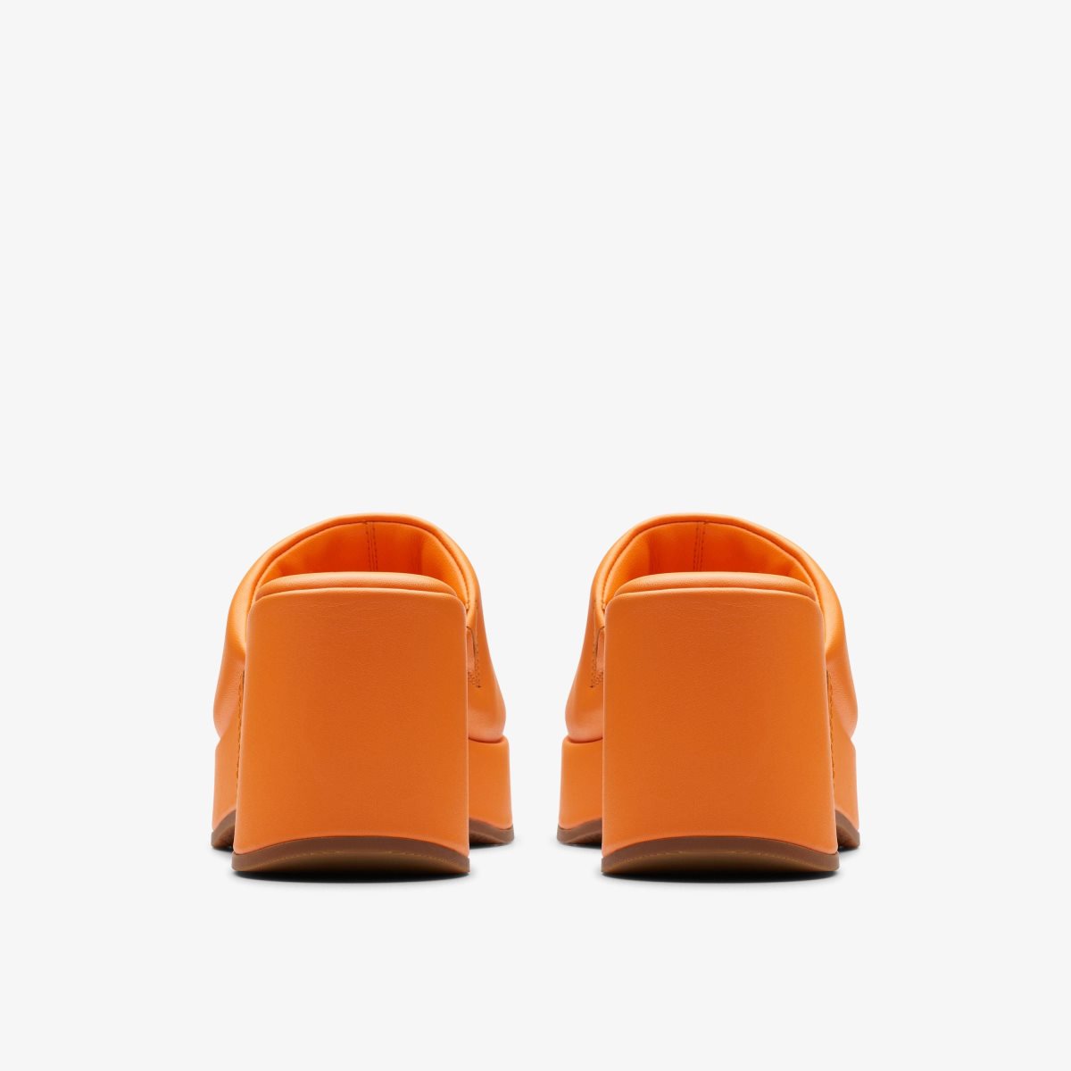 Clarks Manon Glide Orange Leather Orange | EVYLA7542