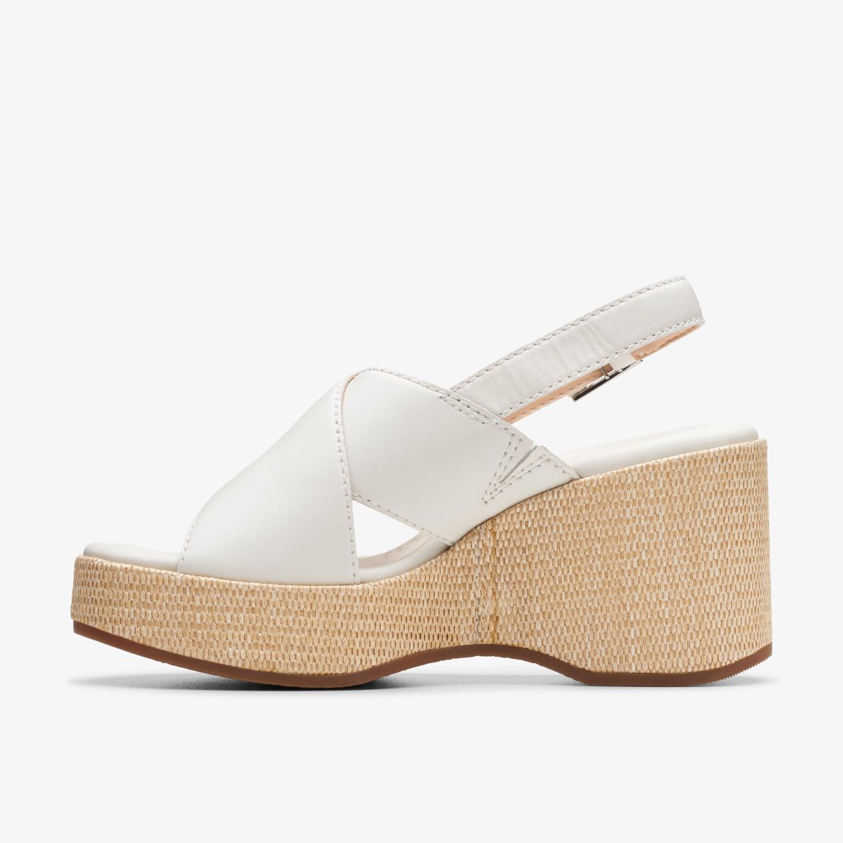 Clarks Manon Wish Off White Leather White | VUMXB0435