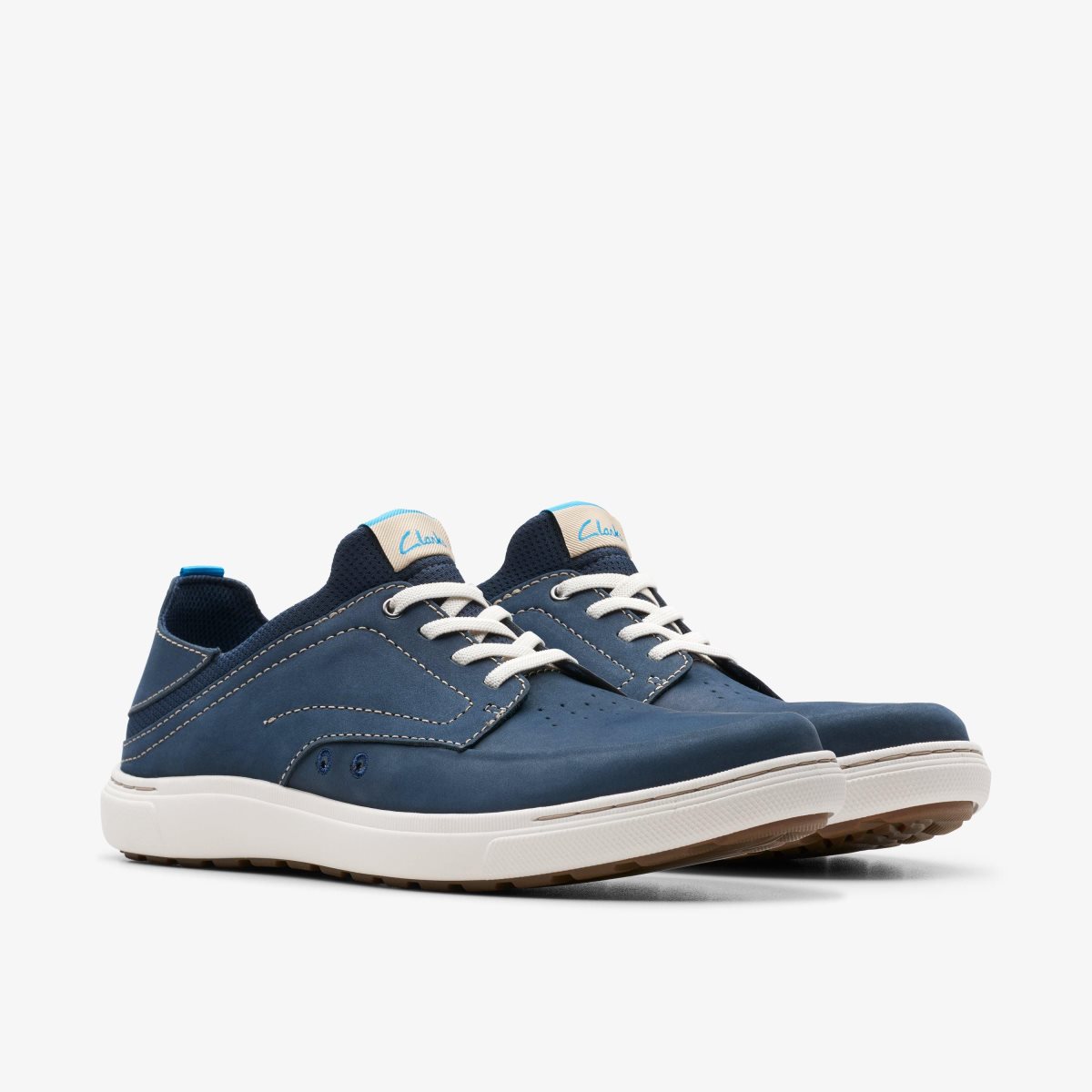 Clarks Mapstone Easy Navy Nubuck Navy | FLGRZ5072