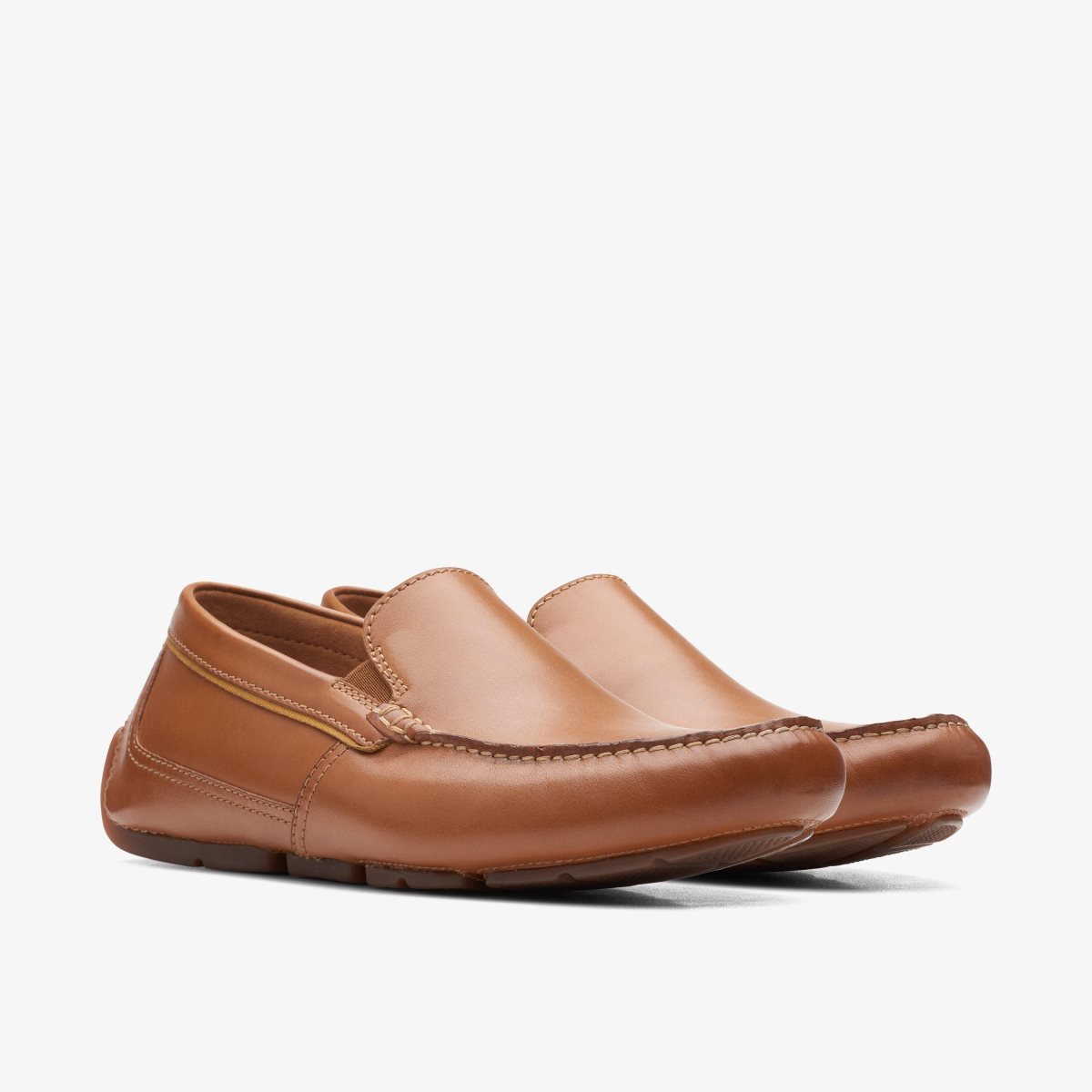 Clarks Markman Plain Tan Leather Brown | TODQH4531