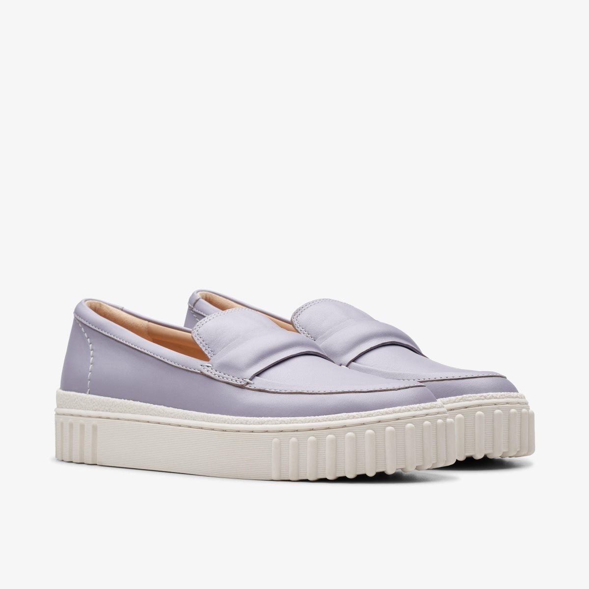 Clarks Mayhill Cove Lilac Leather Purple | RDMFC0756