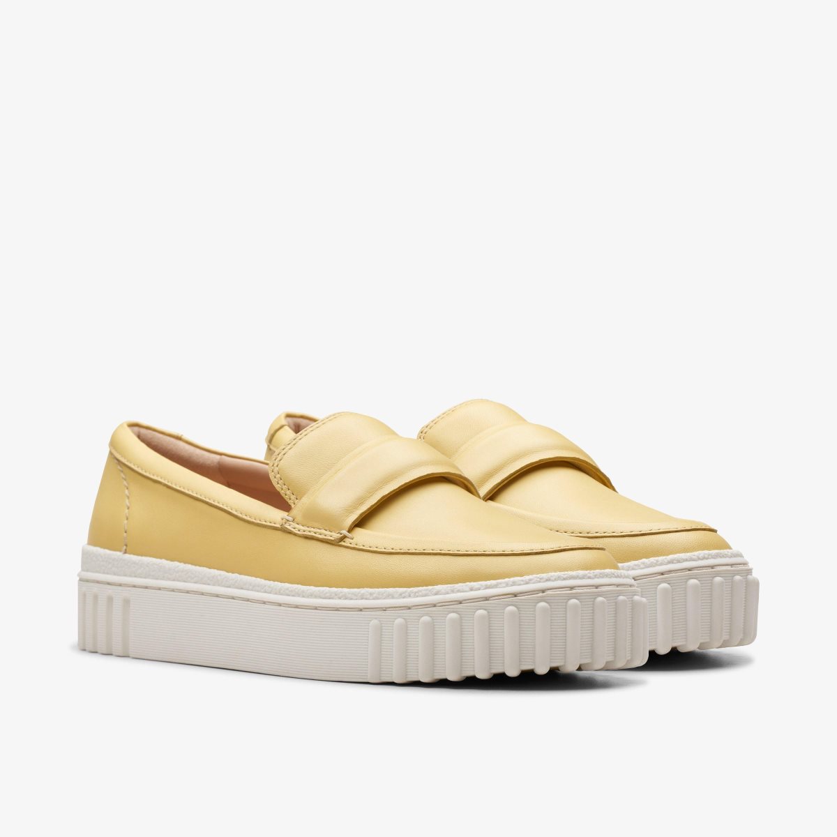 Clarks Mayhill Cove Yellow Leather Yellow | DSOWY8194