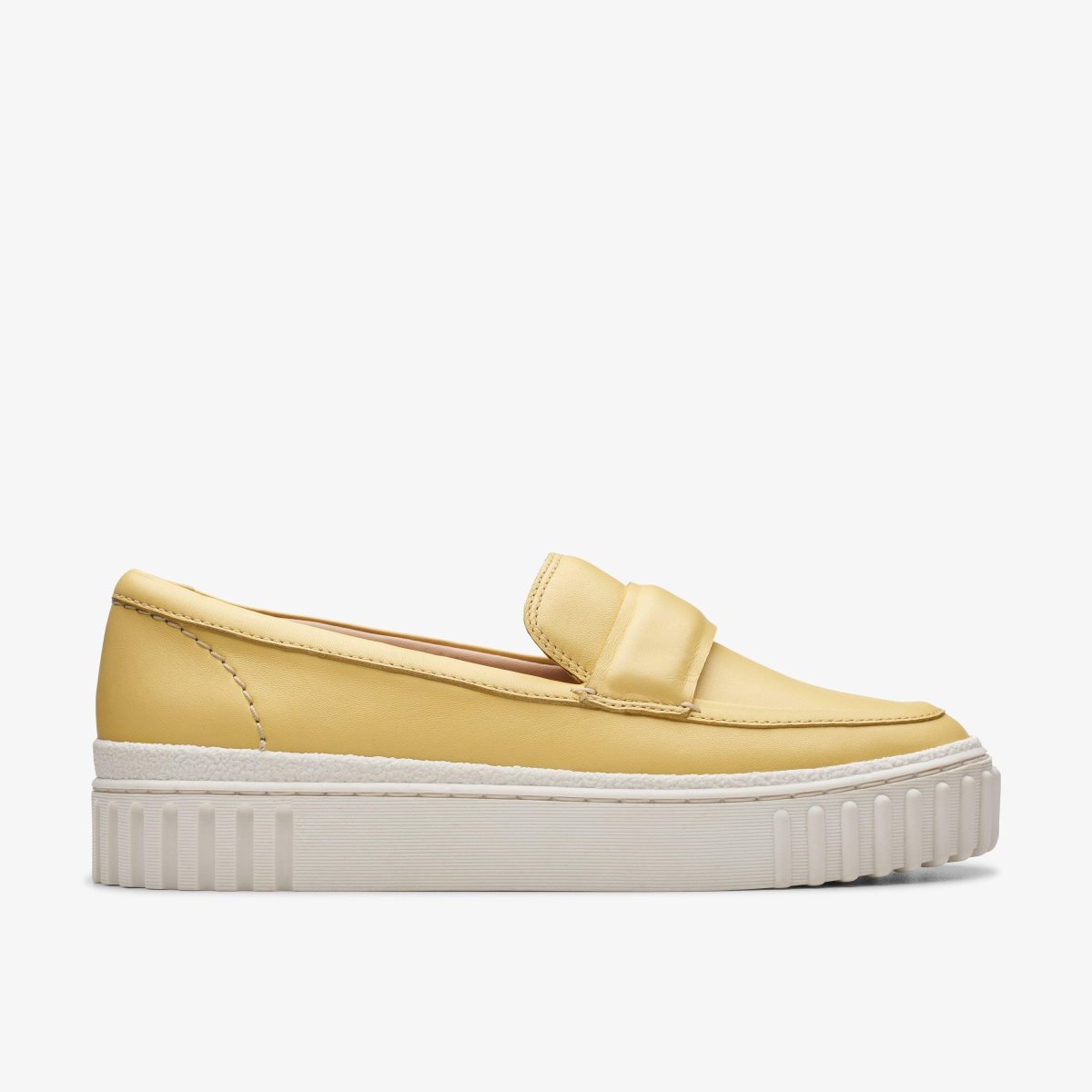 Clarks Mayhill Cove Yellow Leather Yellow | DSOWY8194