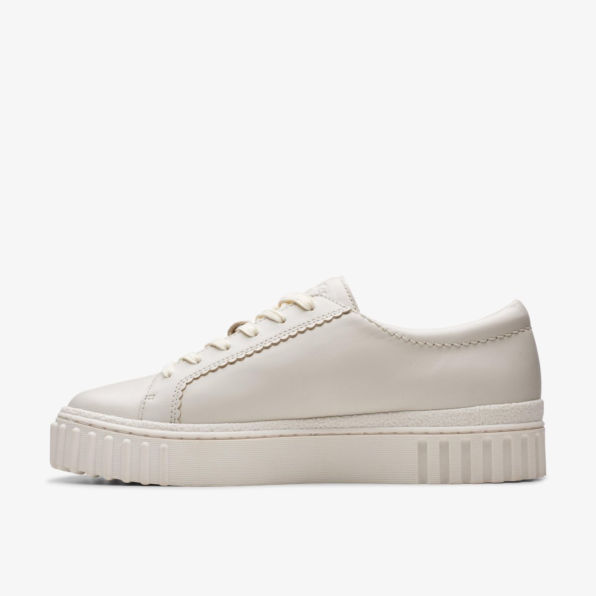 Clarks Mayhill Walk Off White Leather White | PQRZB4670