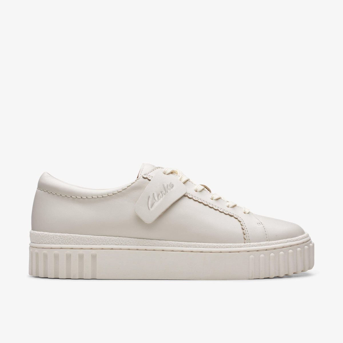 Clarks Mayhill Walk Off White Leather White | PQRZB4670