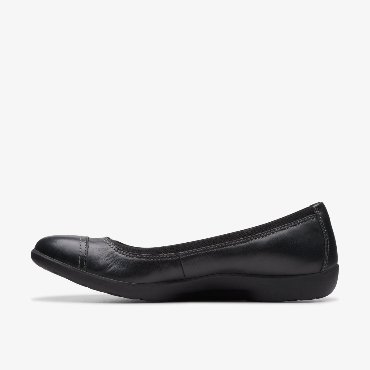 Clarks Meadow Opal Black Leather Black | QGHDW6780