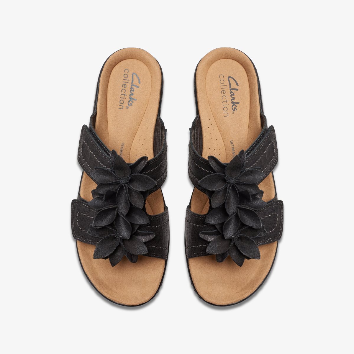 Clarks Merliah Raelyn Black Leather Black | AONYD7402