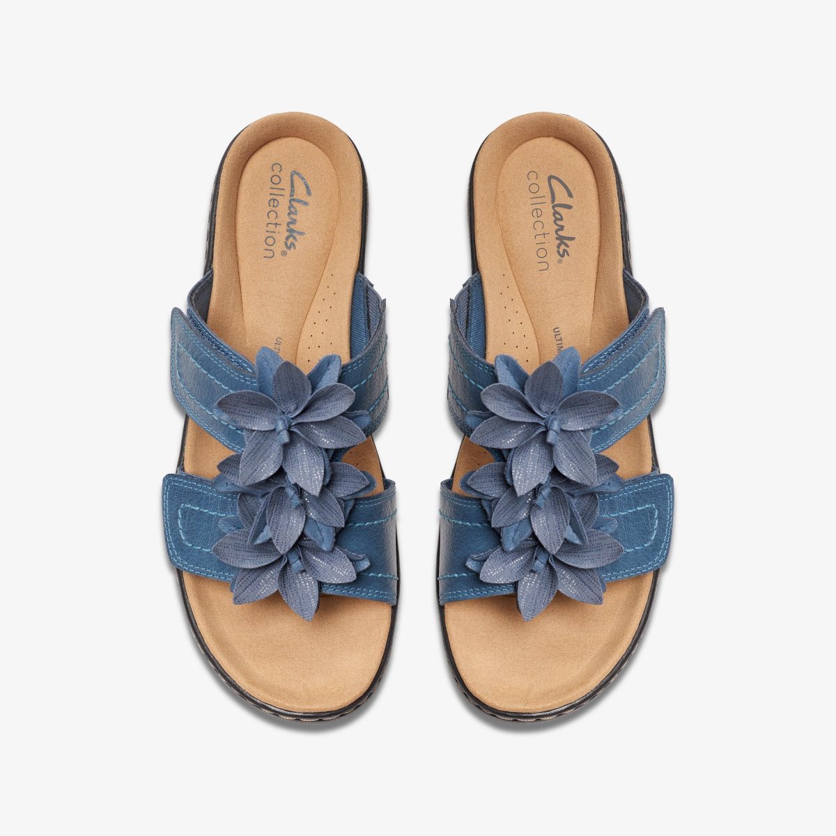 Clarks Merliah Raelyn Blue Leather Blue | RSCBH3491