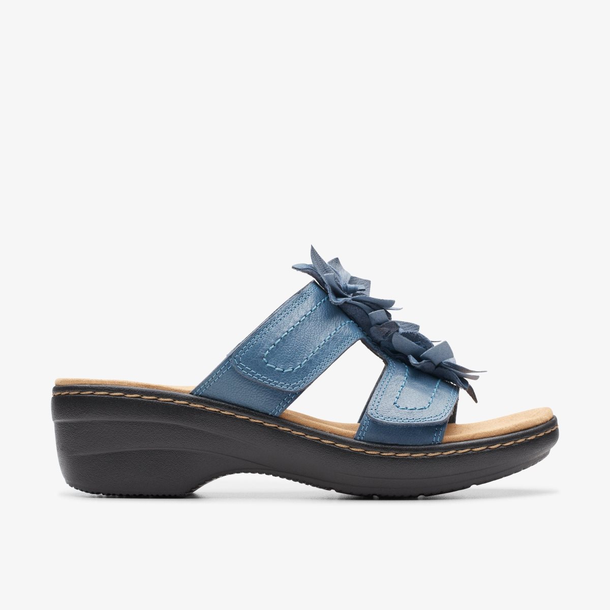 Clarks Merliah Raelyn Blue Leather Blue | RSCBH3491