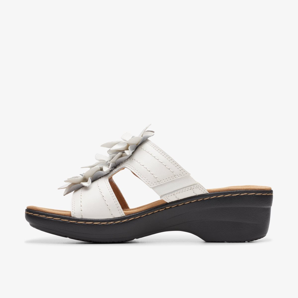 Clarks Merliah Raelyn White Leather White | UDECG4692