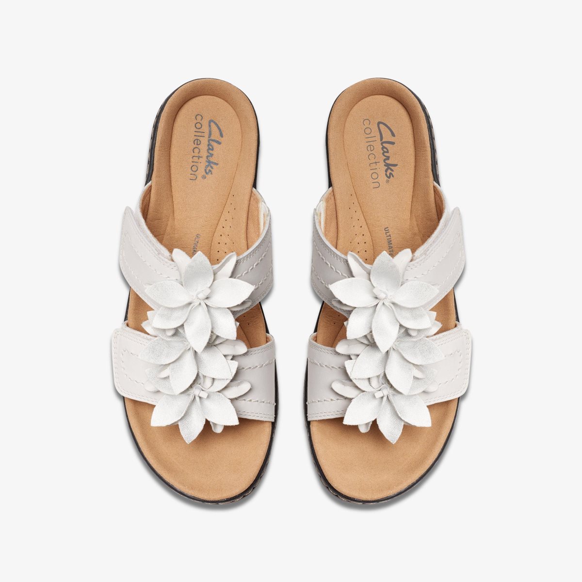 Clarks Merliah Raelyn White Leather White | UDECG4692