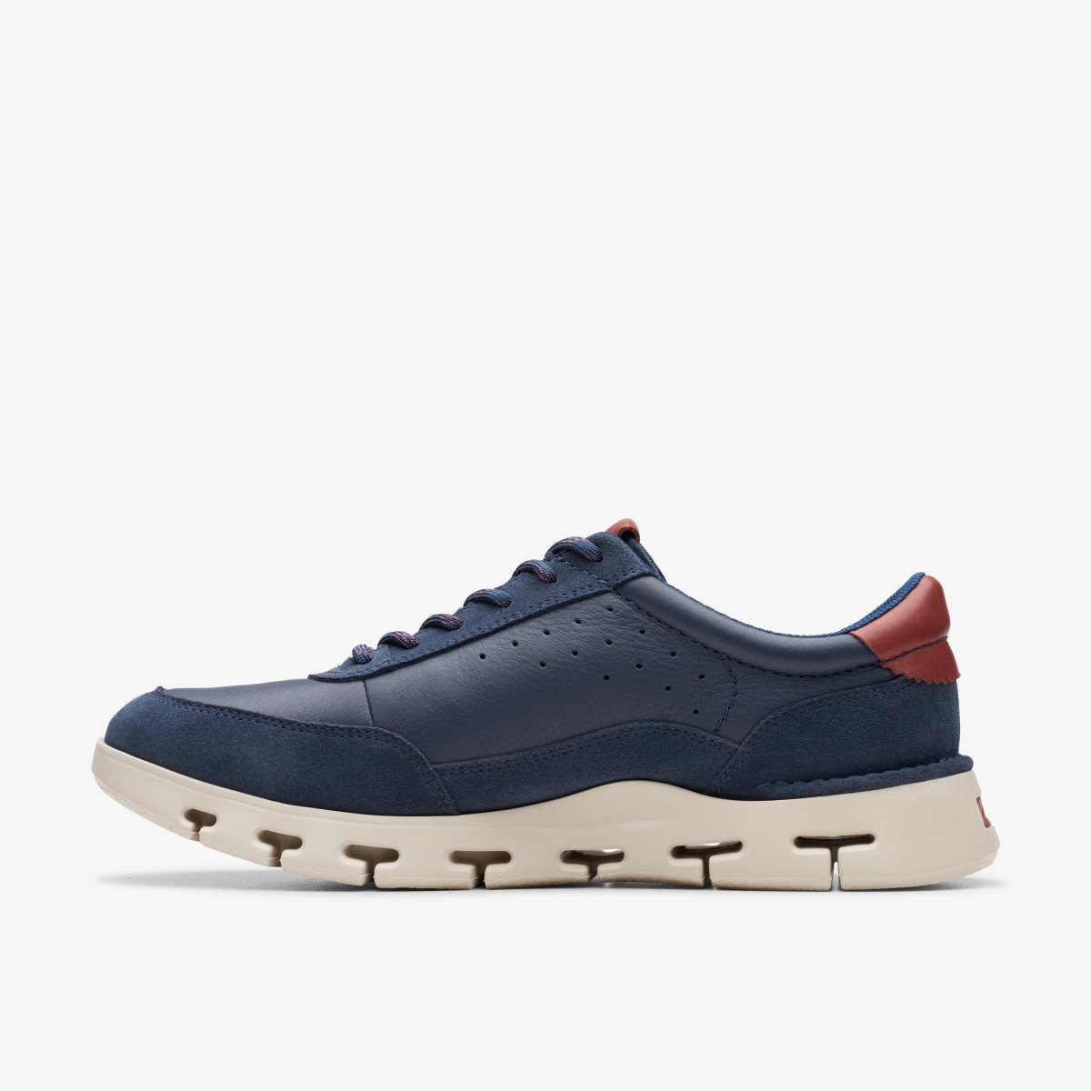 Clarks Nature X One Navy Leather Navy | QTUOV9746