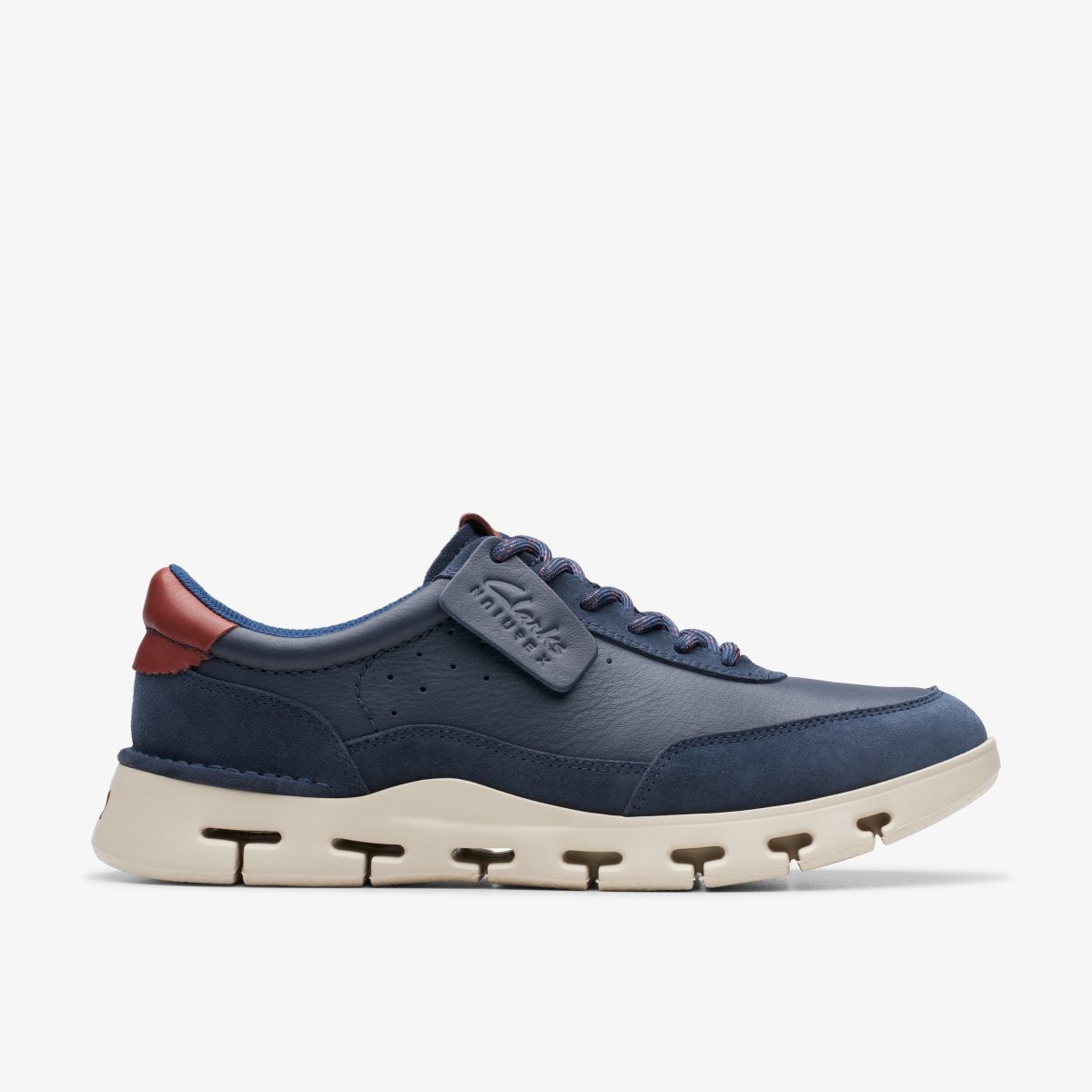 Clarks Nature X One Navy Leather Navy | QTUOV9746