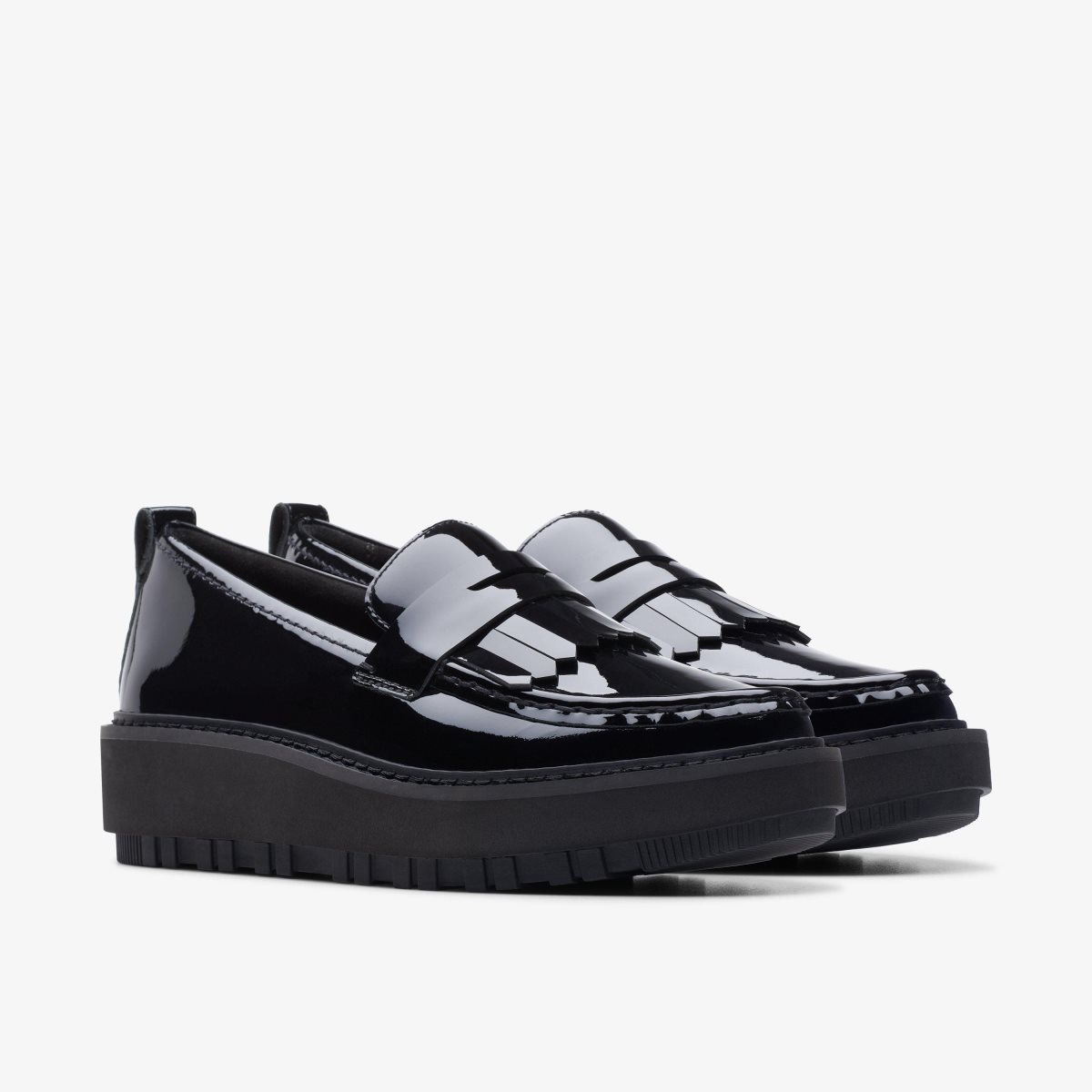 Clarks Orianna Loafer Black Patent Leather Black | ZPWMD8532